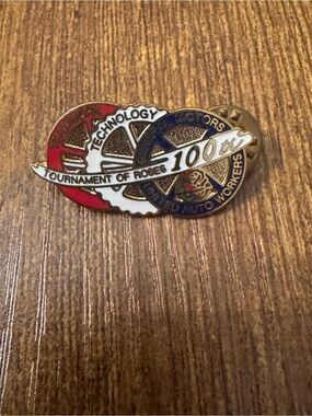 Vintage‎ GM UAW Tournament of Roses 100th Anniversary Enamel Lapel Pin